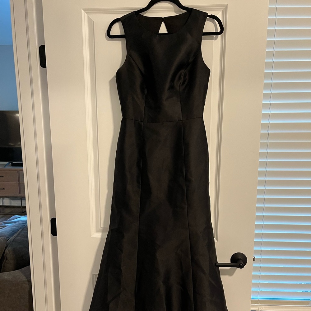 Black long bridesmaid dress or formal dress